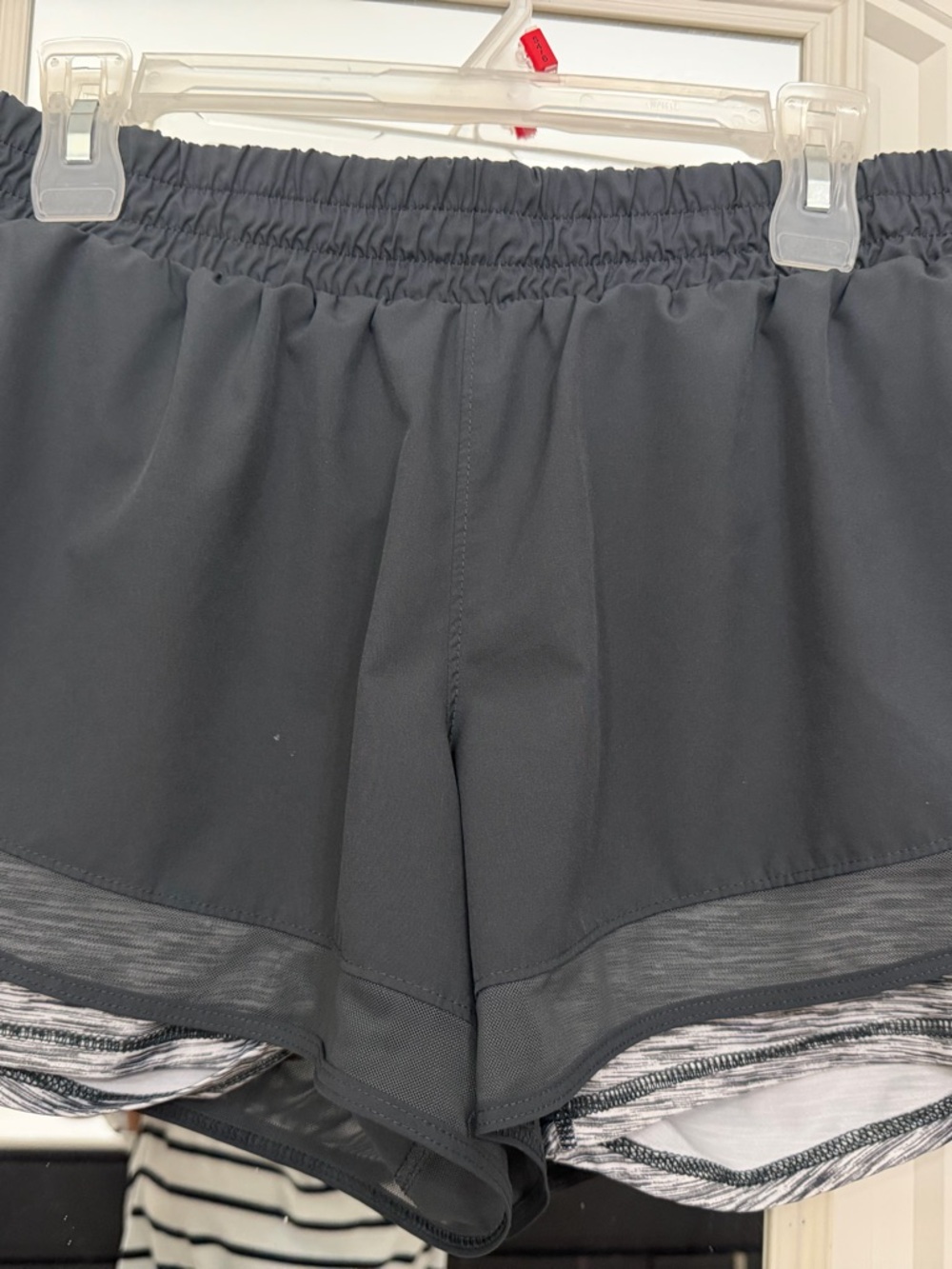 Avia Women’s Athletic Shorts in Charcoal Gray